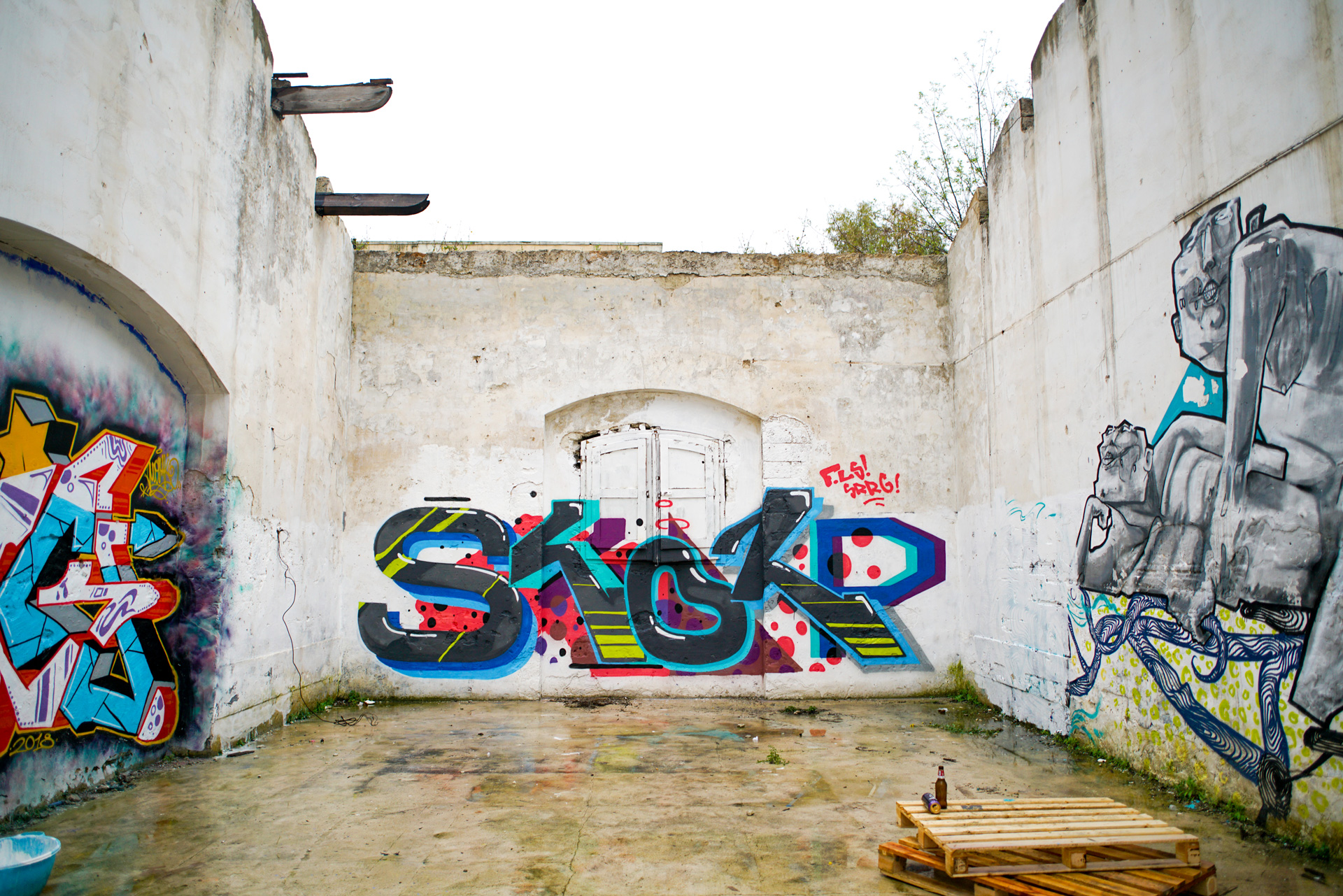 Graffiti Parco Rossani a Bari