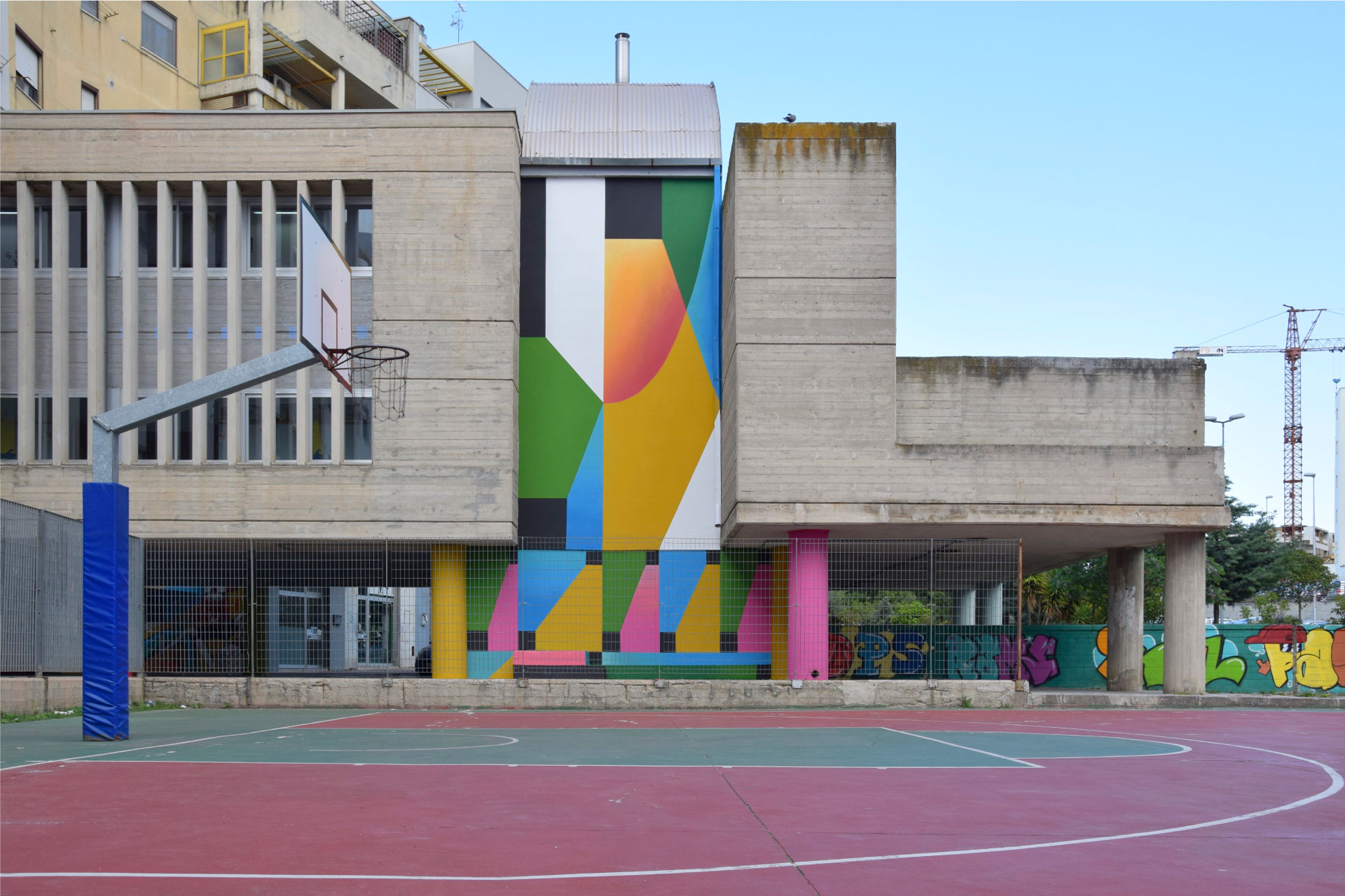 Opera murale Concrete Crack a Matera