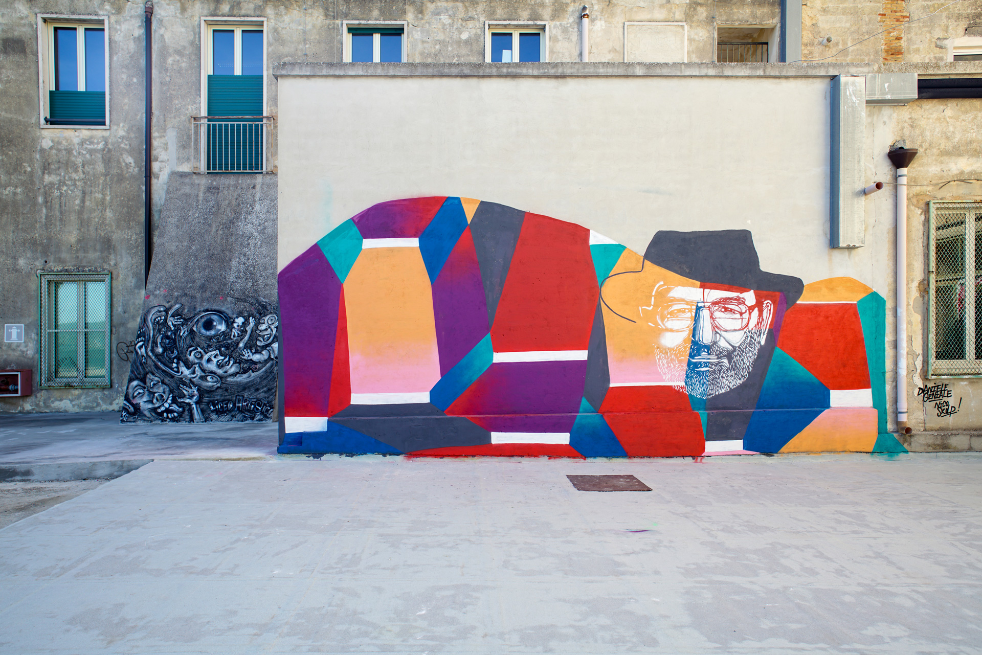 Opera murale Umberto Eco Tribute a Matera